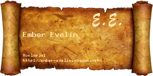 Ember Evelin névjegykártya